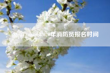 内蒙古2020年消防员报名时间