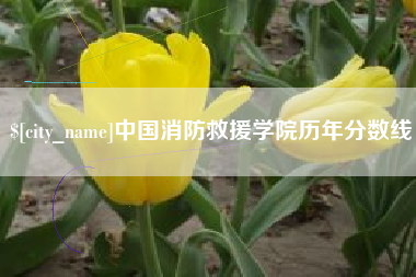 内蒙古中国消防救援学院历年分数线