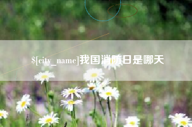 内蒙古我国消防日是哪天