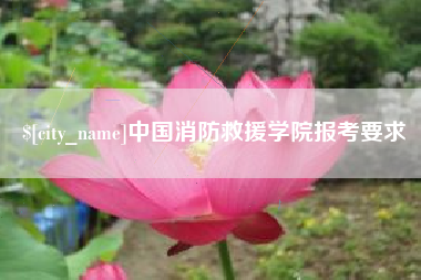 内蒙古中国消防救援学院报考要求