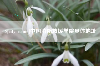 内蒙古中国消防救援学院具体地址