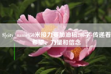 内蒙古50米接力赛加油稿200字-传递着希望、力量和信念