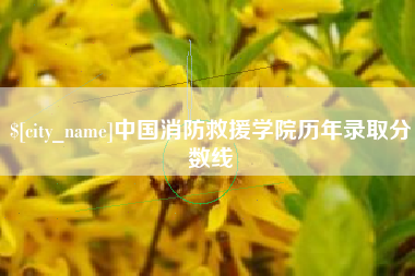内蒙古中国消防救援学院历年录取分数线