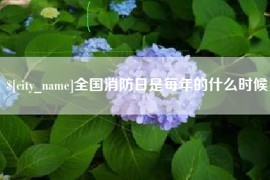 内蒙古全国消防日是每年的什么时候