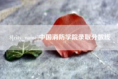 内蒙古中国消防学院录取分数线