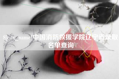内蒙古中国消防救援学院辽宁省录取名单查询