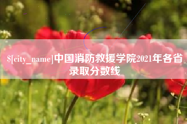 内蒙古中国消防救援学院2021年各省录取分数线