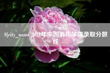 内蒙古2021年中国消防学院录取分数线