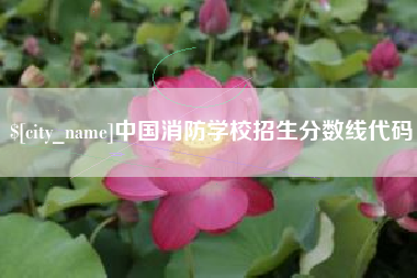 内蒙古中国消防学校招生分数线代码