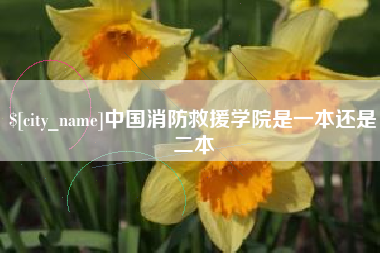 内蒙古中国消防救援学院是一本还是二本