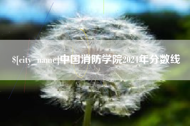 内蒙古中国消防学院2024年分数线