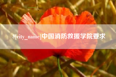 内蒙古中国消防救援学院要求