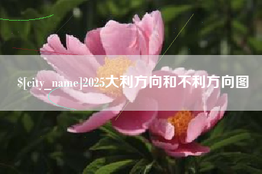 内蒙古2025大利方向和不利方向图