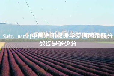 内蒙古中国消防救援学院河南录取分数线是多少分