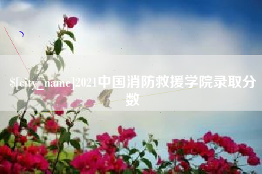 内蒙古2021中国消防救援学院录取分数