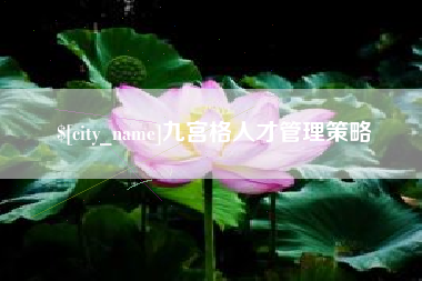 内蒙古九宫格人才管理策略