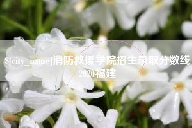 内蒙古消防救援学院招生录取分数线2020福建
