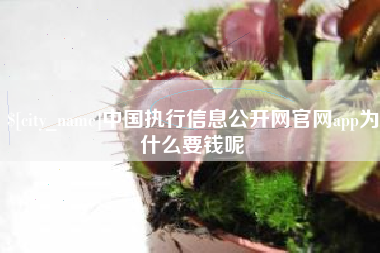 内蒙古中国执行信息公开网官网app为什么要钱呢