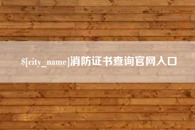内蒙古消防证书查询官网入口